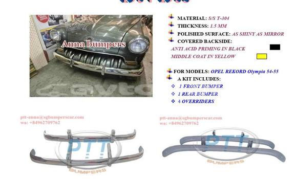 Buy Opel Olympia bumper 1954 in Agdam in Mil-Qarabax Buy Opel Olympia bumper 1954 in Agdam in Mil-Qarabax