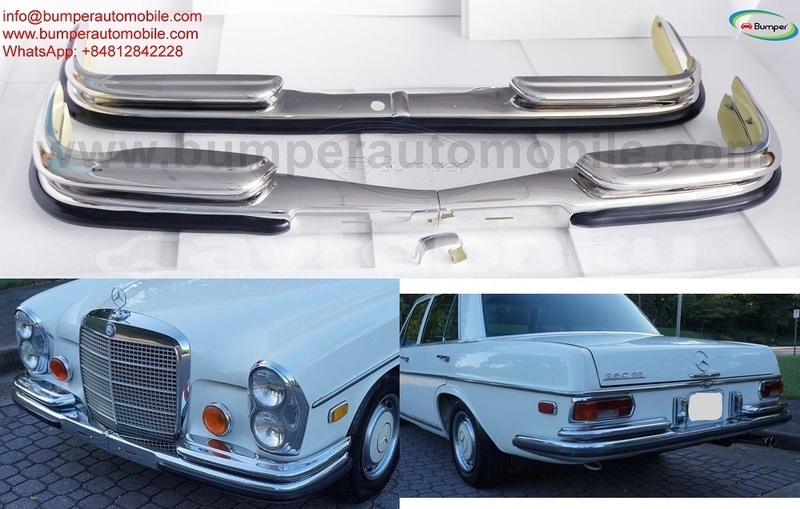 Big with watermark mercedes w108 w109 bumpers with rubber 00