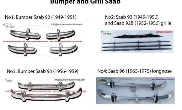 Saab 93 / 96 bumpers 